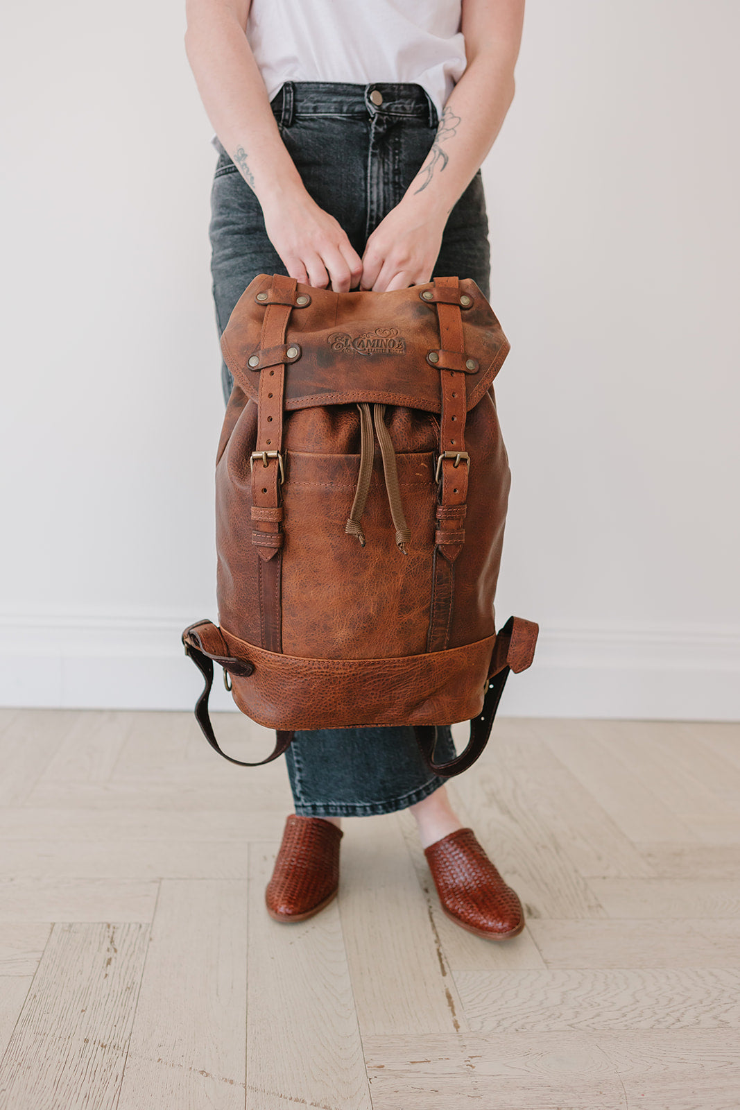 Nomad Leather Backpack Brown