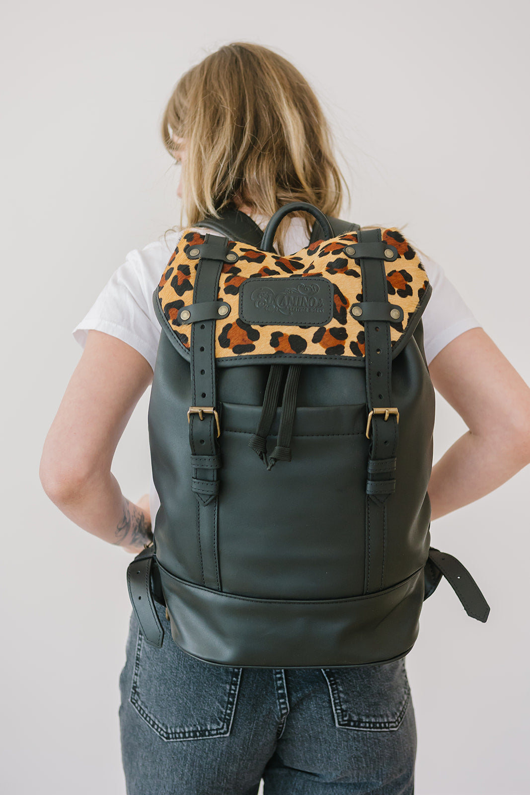 Nomad Leather Backpack Leopard - Limited Edition