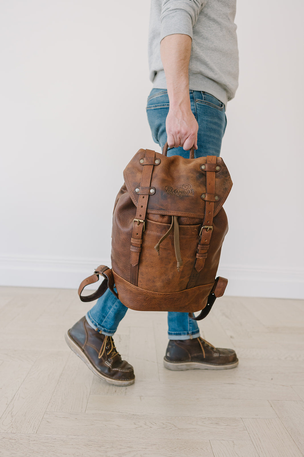 Nomad Leather Backpack Brown