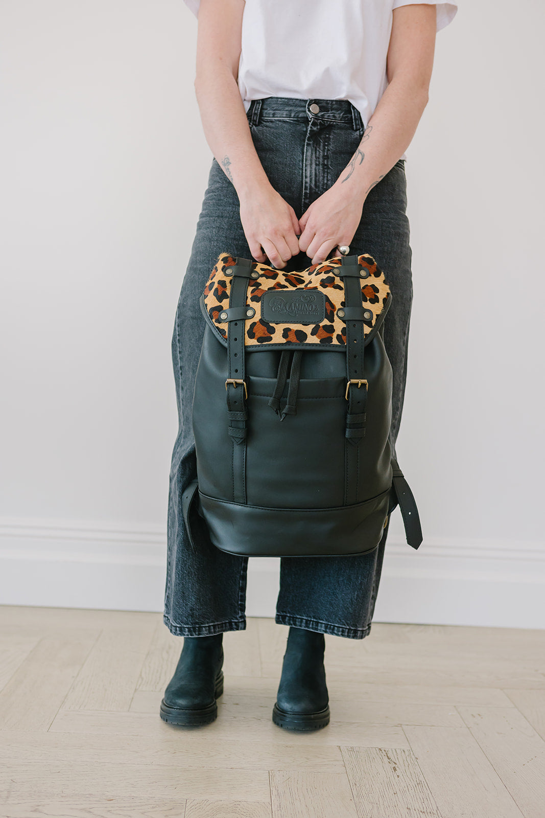 Nomad Leather Backpack Leopard - Limited Edition