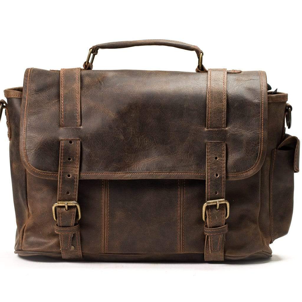 Cowhide Crossbody Leather Bag - Sahara