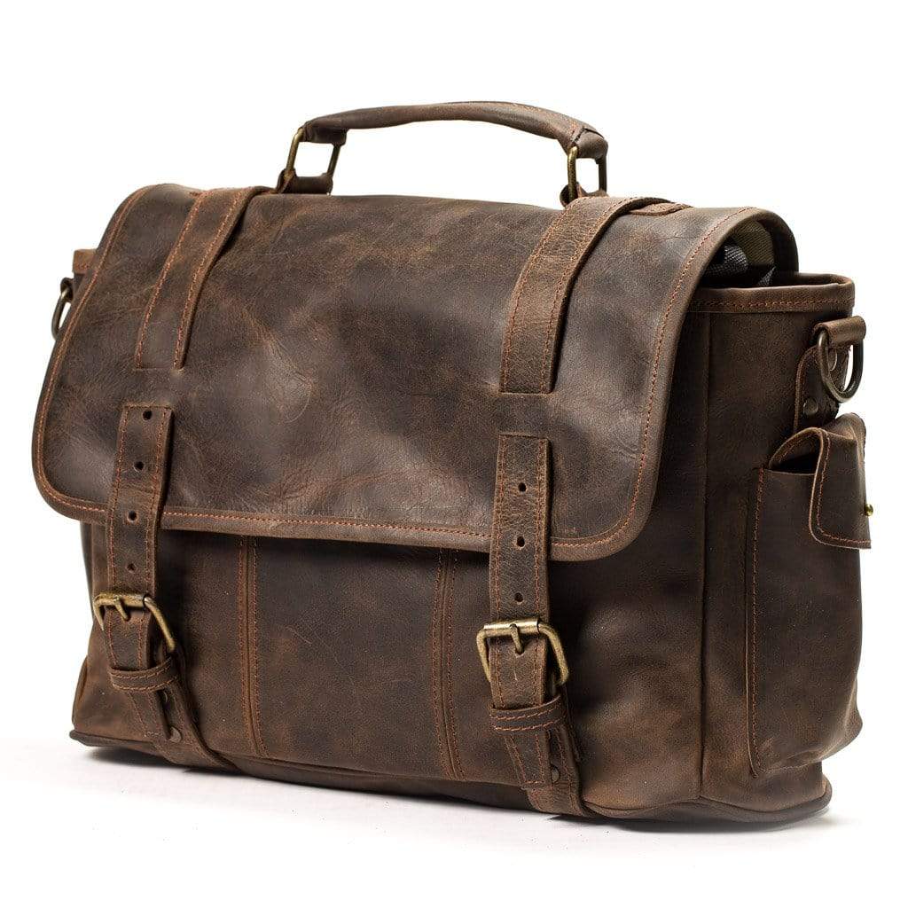 Cowhide Crossbody Leather Bag - Sahara