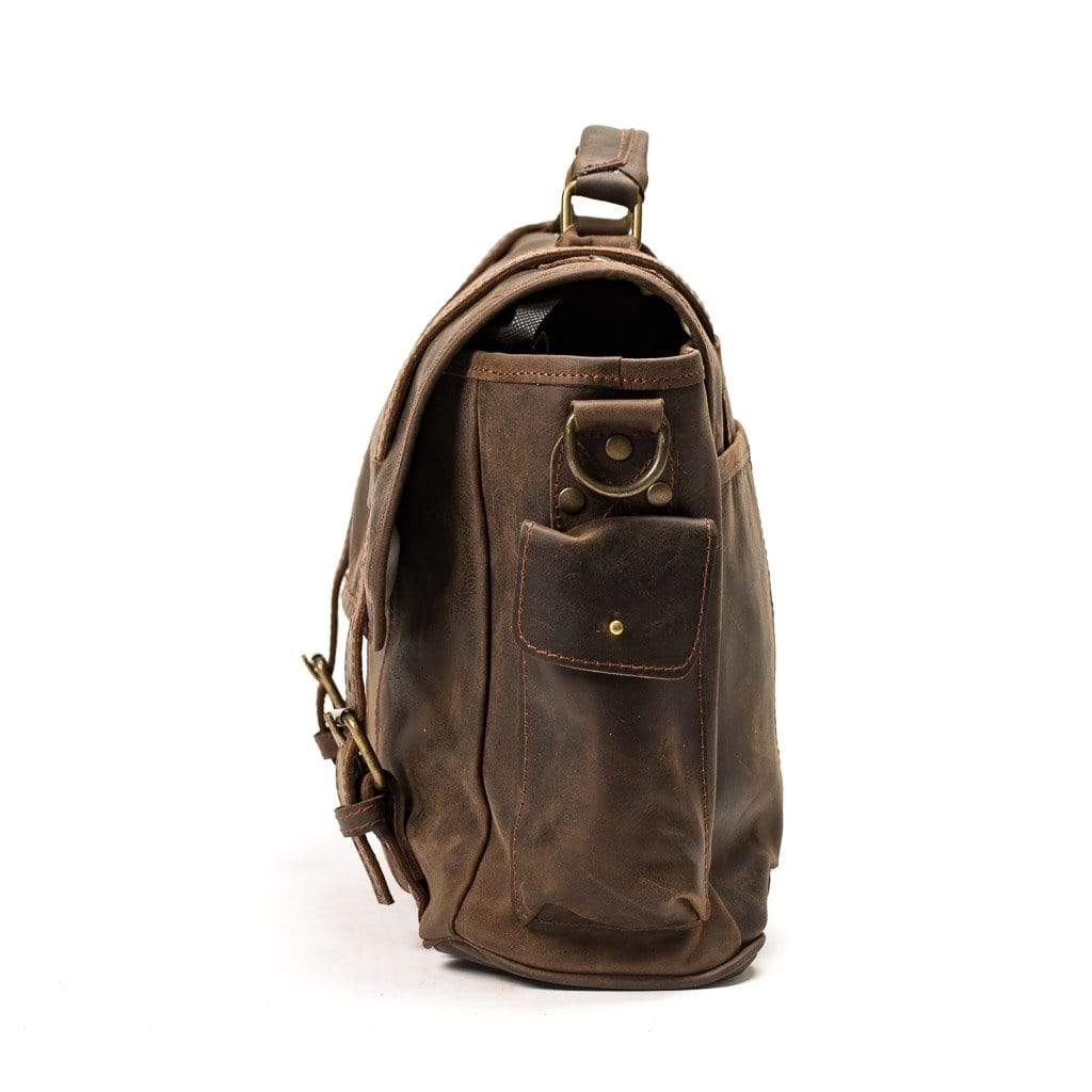 Cowhide Crossbody Leather Bag - Sahara