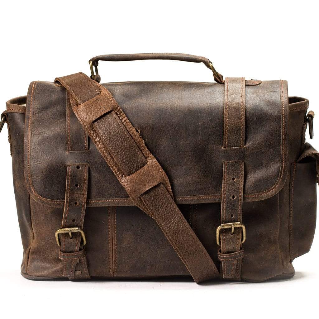 Cowhide Crossbody Leather Bag - Sahara