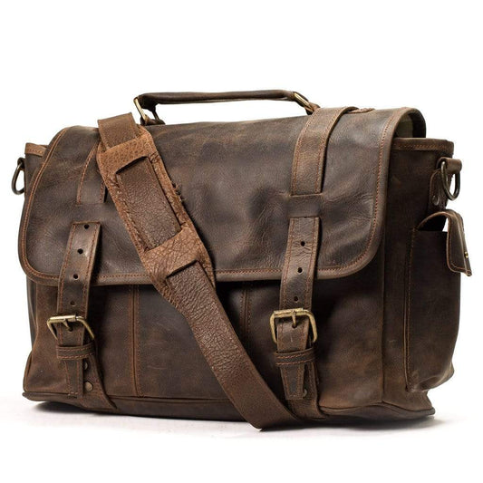 Cowhide Crossbody Leather Bag - Sahara