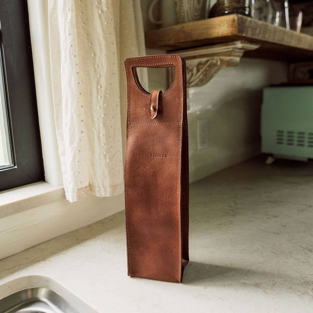Baytree Leather Wine Carrier