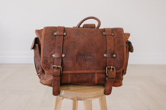 Viaje Backpack Brown Leather