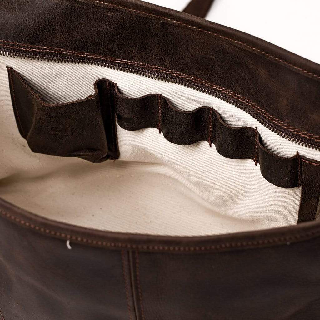 Cowhide Crossbody Leather Bag - Sahara